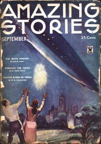 Large Thumbnail For Amazing Stories v9 5 - The Moon Pirates - Neil R. Jones