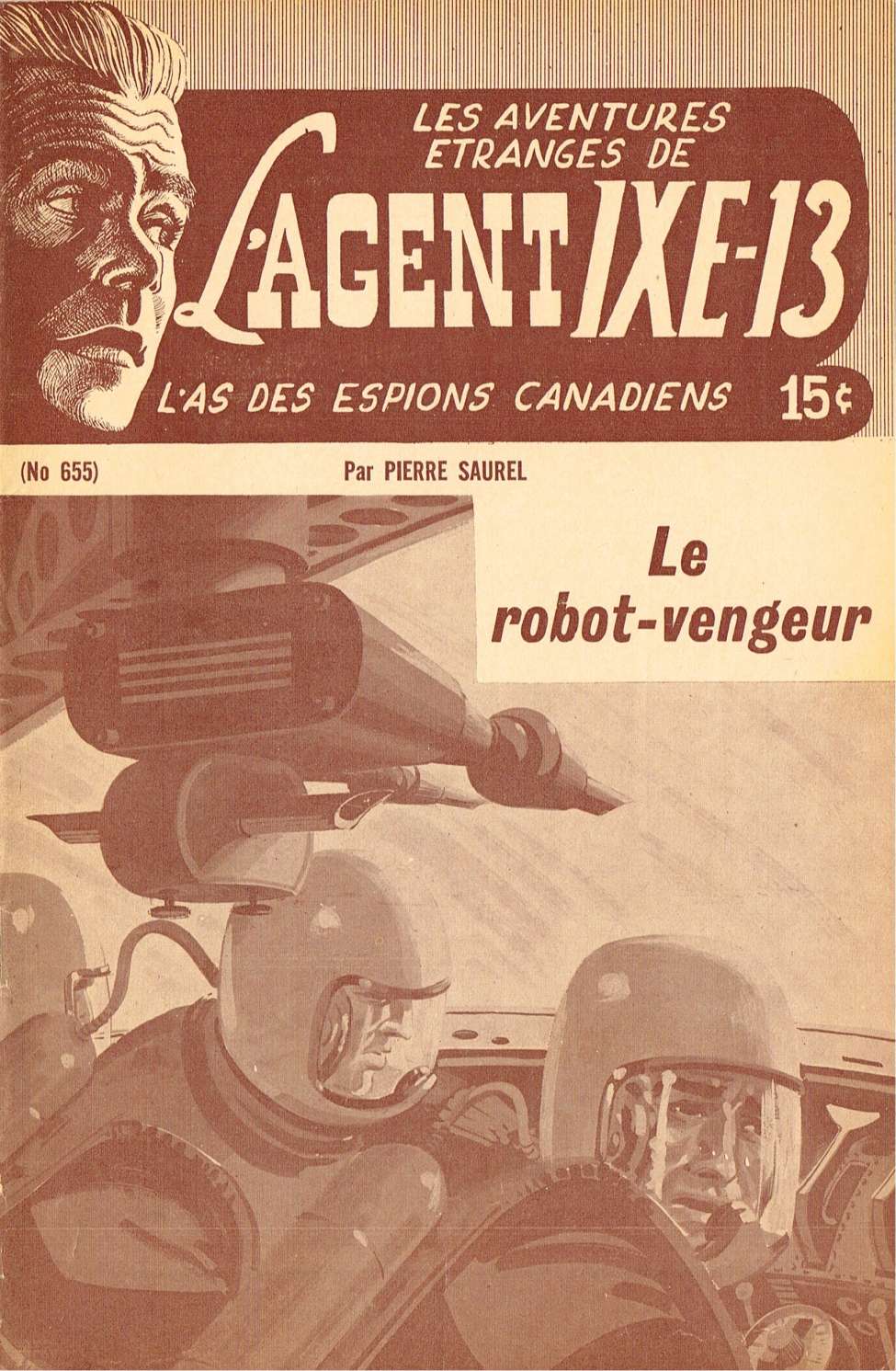 Book Cover For L'Agent IXE-13 v2 655 - Le robot-vengeur