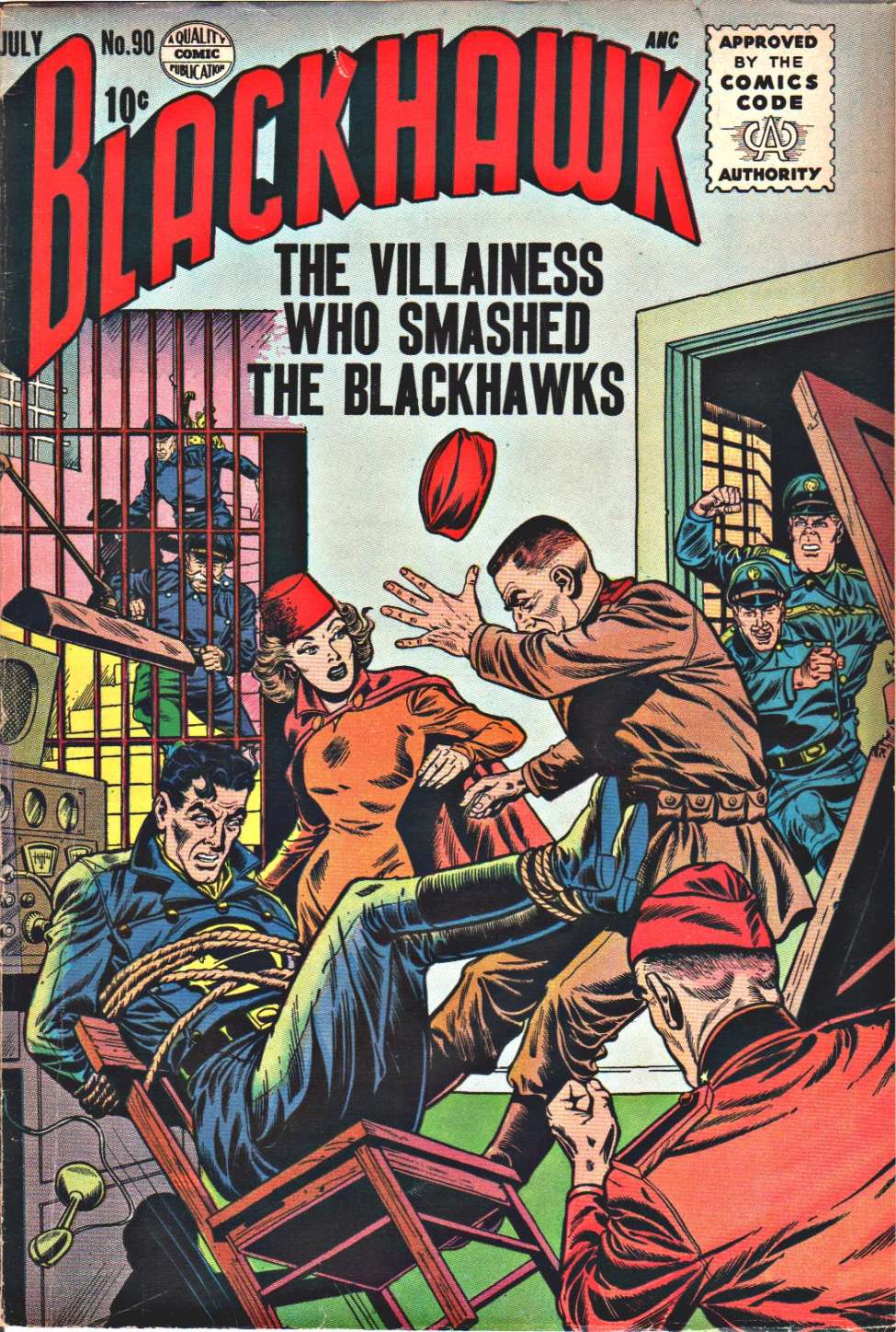 Comic Book Cover For Blackhawk 90