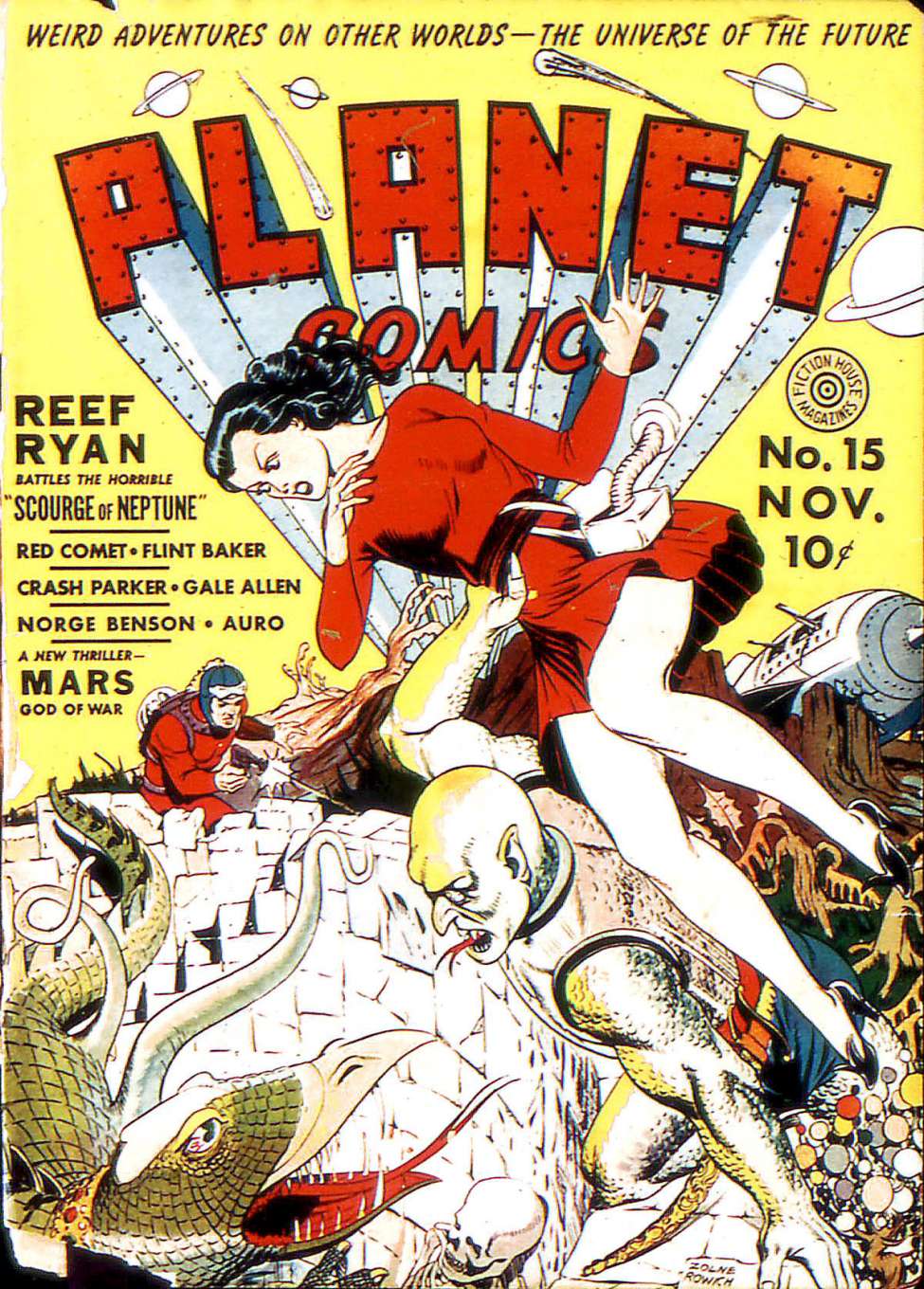Book Cover For Planet Comics 15 (fiche)
