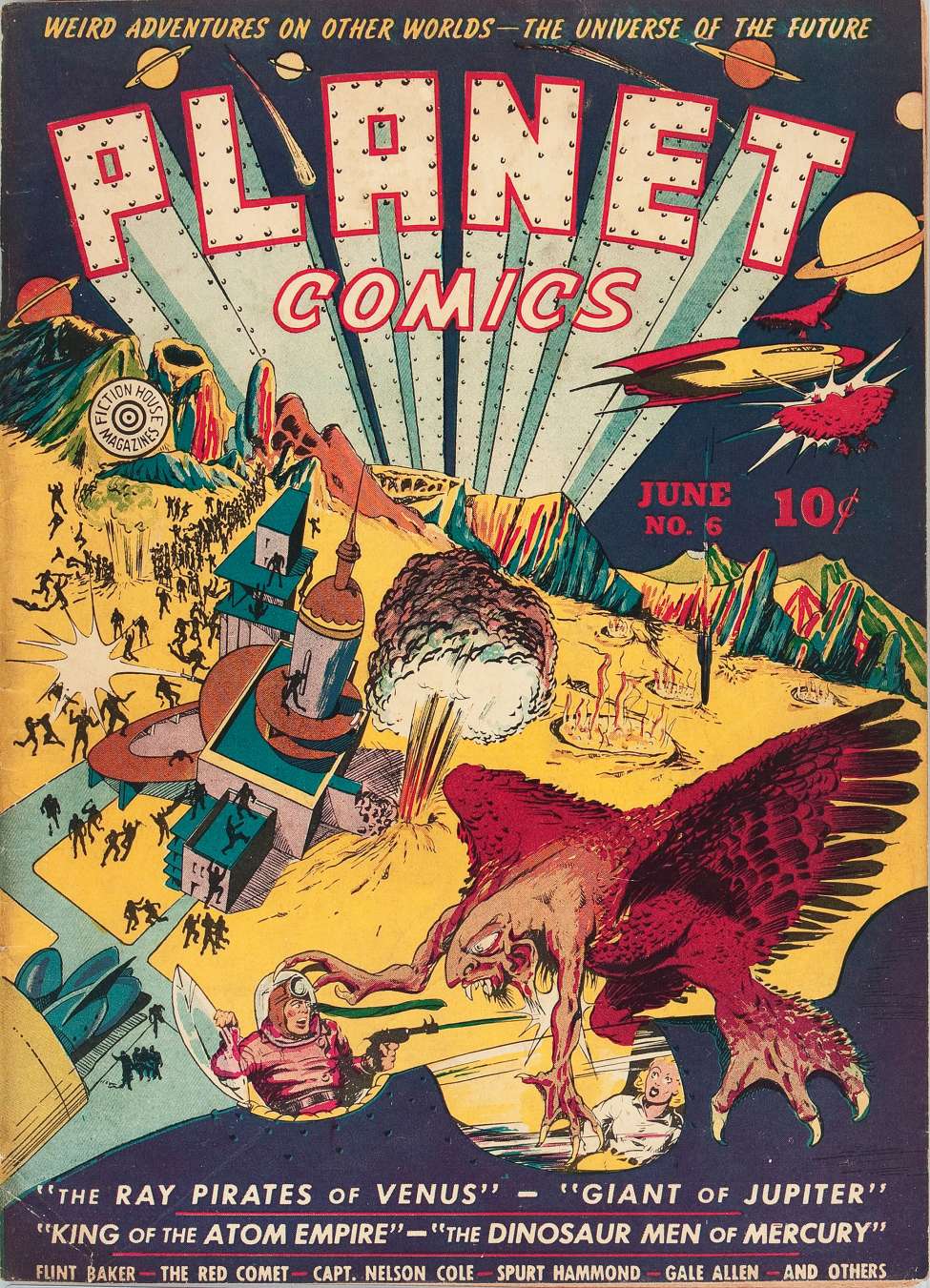 Comic Book Cover For Planet Comics 6 (4 fiche)
