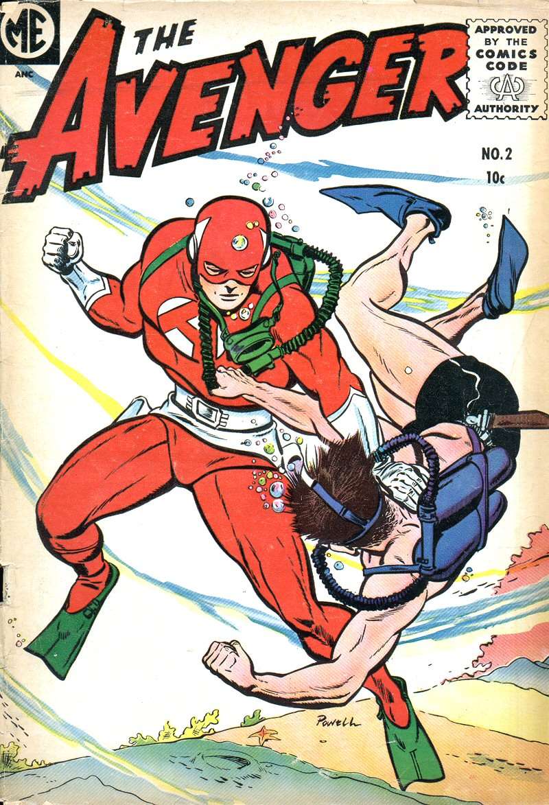 Comic Book Cover For The Avenger 2