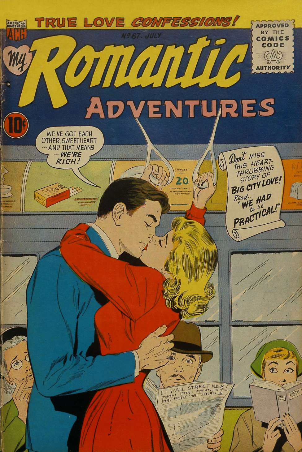Comic Book Cover For Romantic Adventures 67