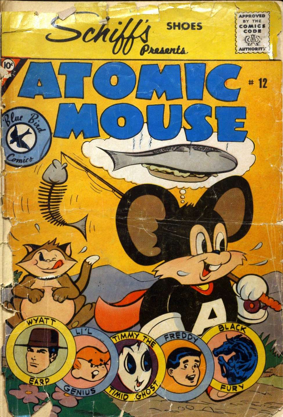 Comic Book Cover For Atomic Mouse 12 (Blue Bird) - Version 1
