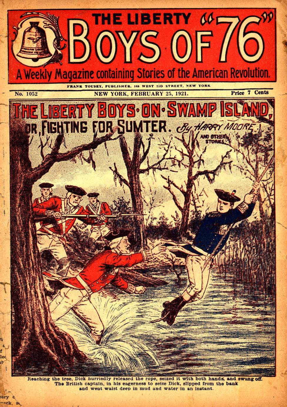 Book Cover For The Liberty Boys of 76 1052 - The Liberty Boys on Swamp Island