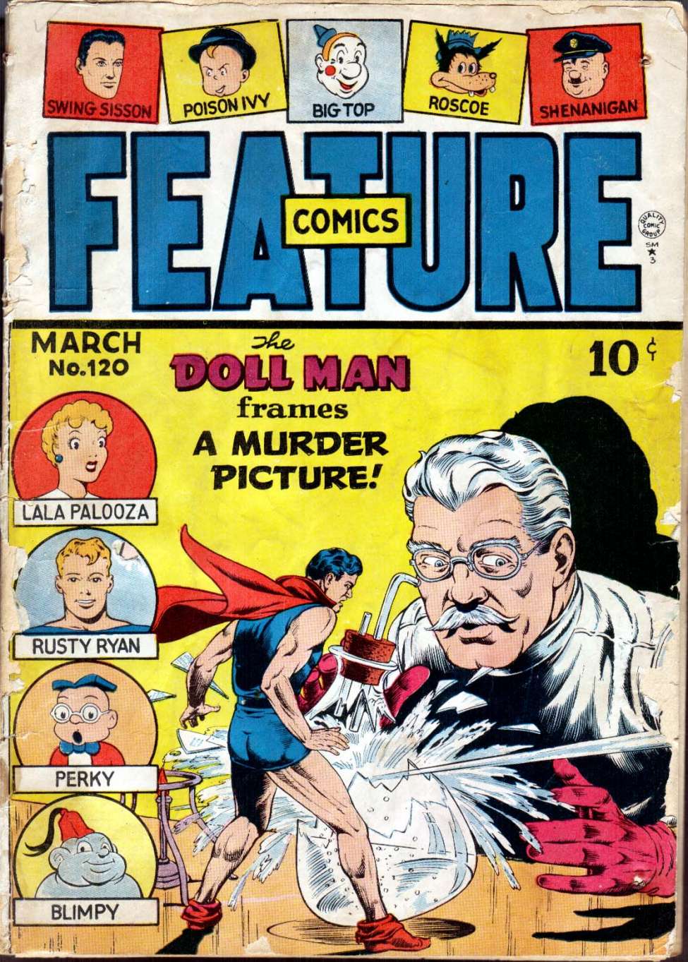 Comic Book Cover For Feature Comics 120