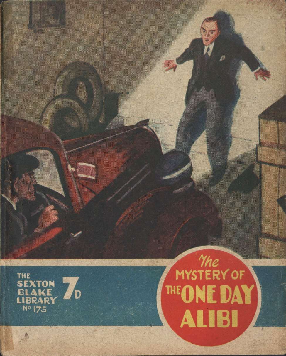 Book Cover For Sexton Blake Library S3 175 - The Mystery of the One-Day Alibi
