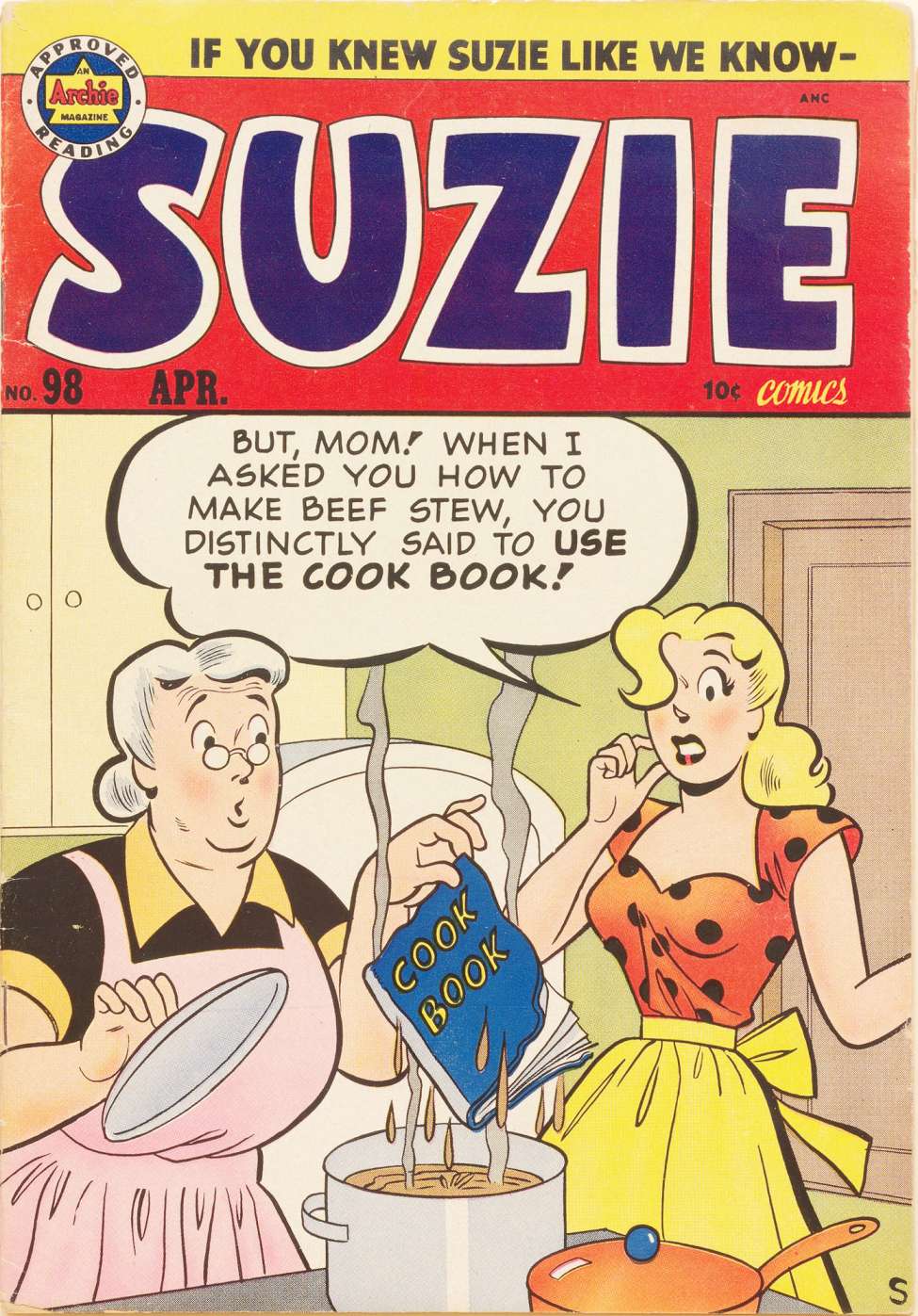 Book Cover For Suzie Comics 98