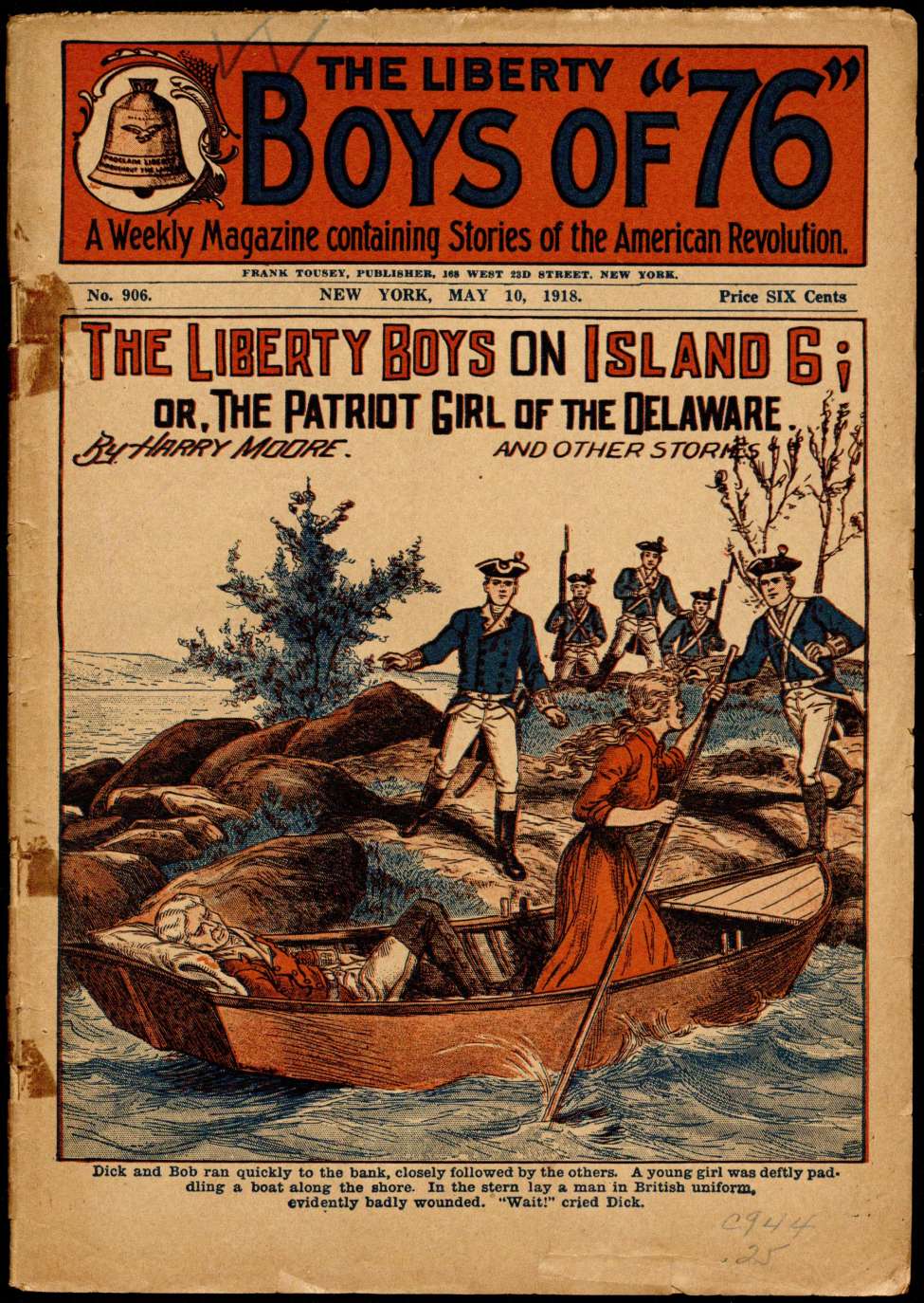 Book Cover For The Liberty Boys of 76 906 - The Liberty Boys on Island 6