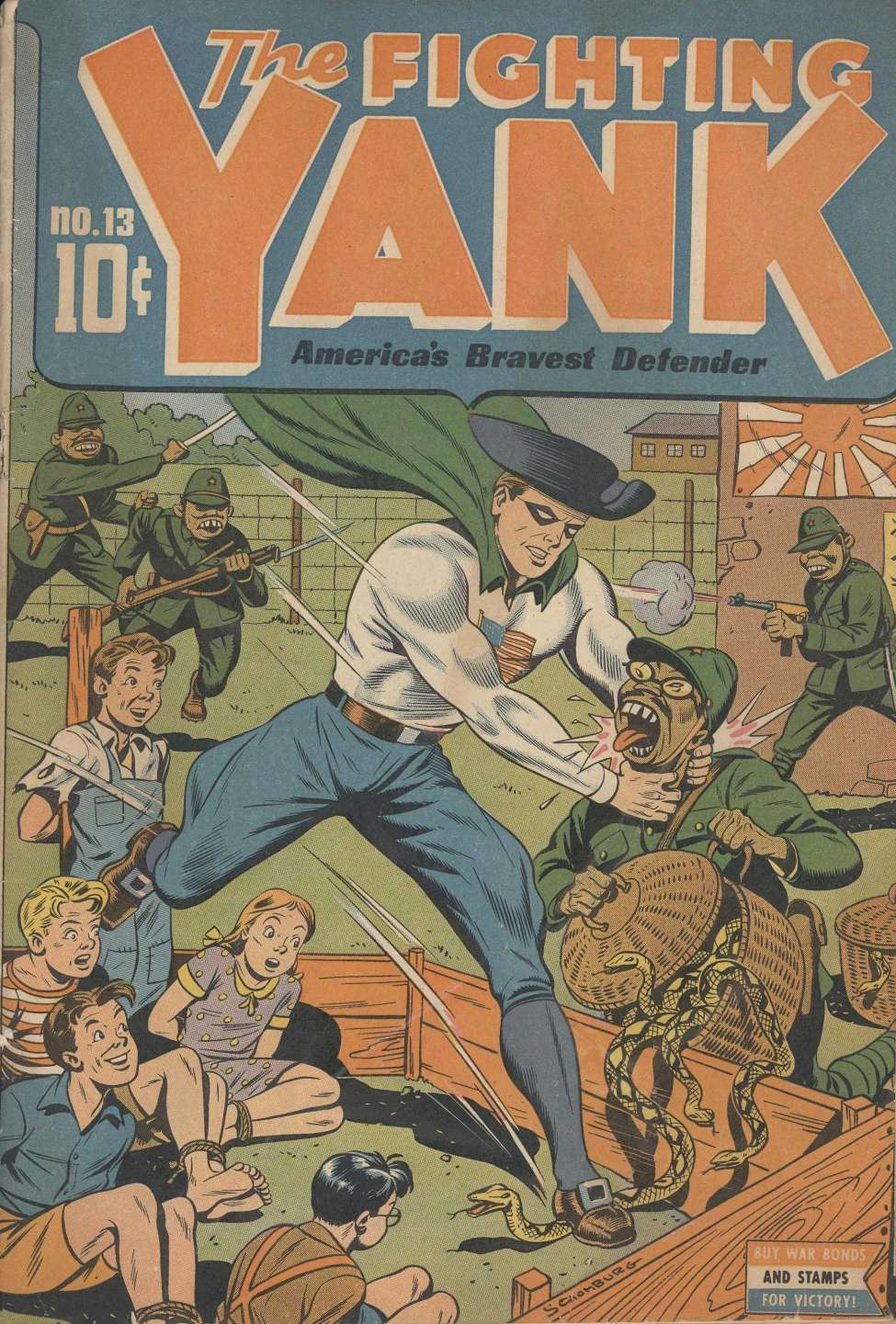 Comic Book Cover For The Fighting Yank 13