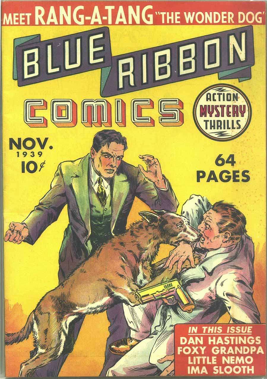 Comic Book Cover For Blue Ribbon Comics 1