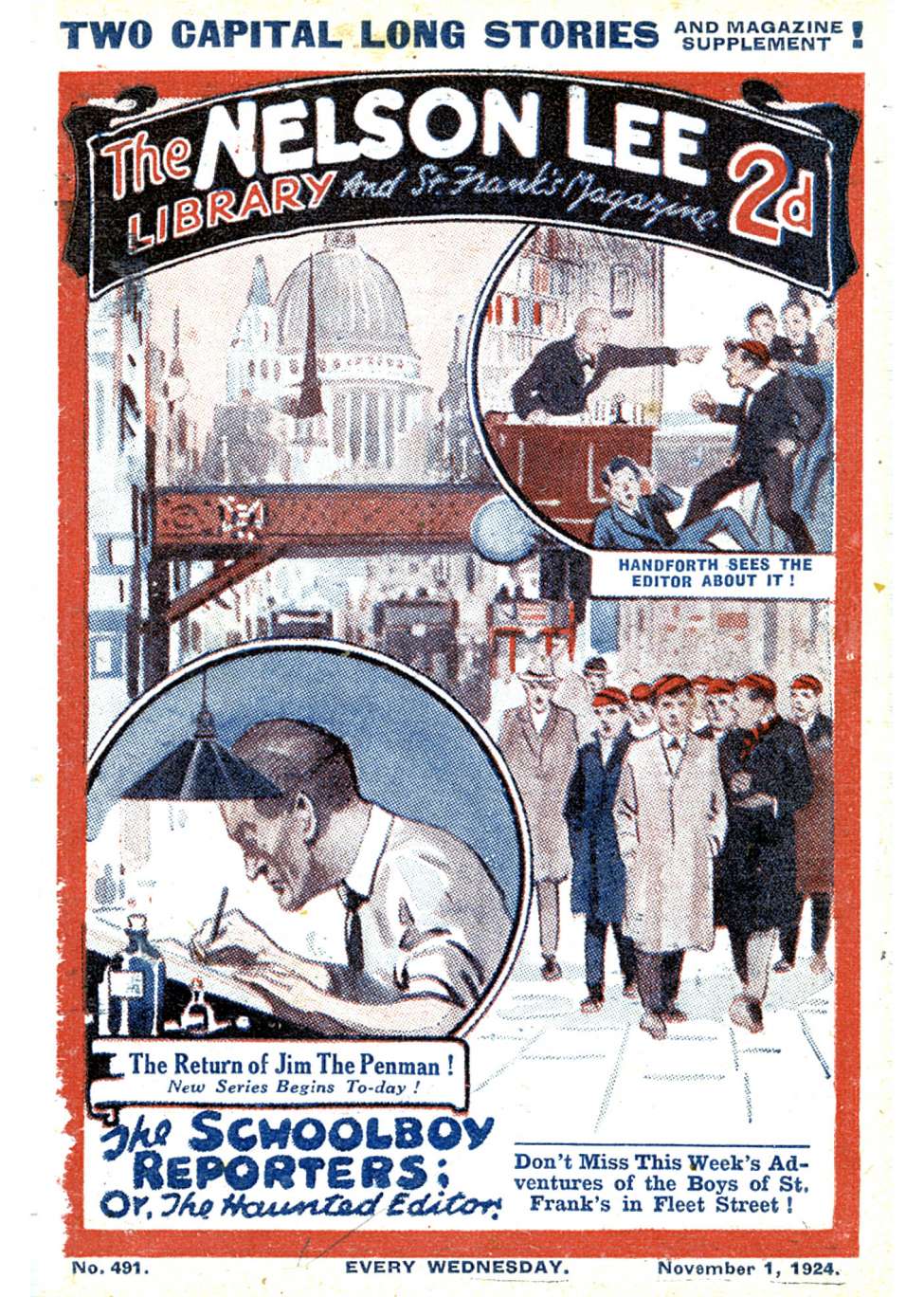 Comic Book Cover For Nelson Lee Library s1 491 - The Schoolboy Reporters