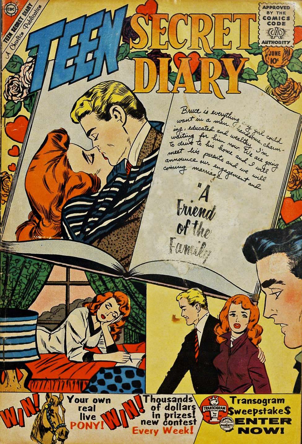 Comic Book Cover For Teen Secret Diary 5