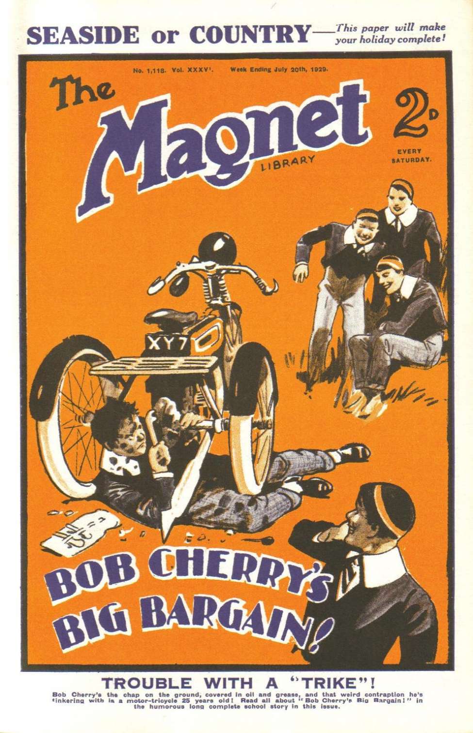 Book Cover For The Magnet 1118 - Bob Cherry's Big Bargain!