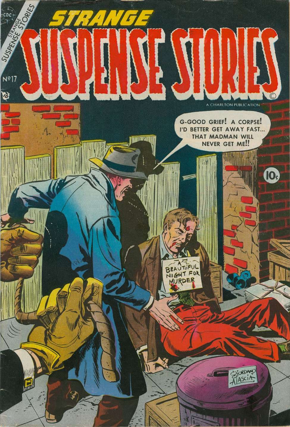 Comic Book Cover For Strange Suspense Stories 17