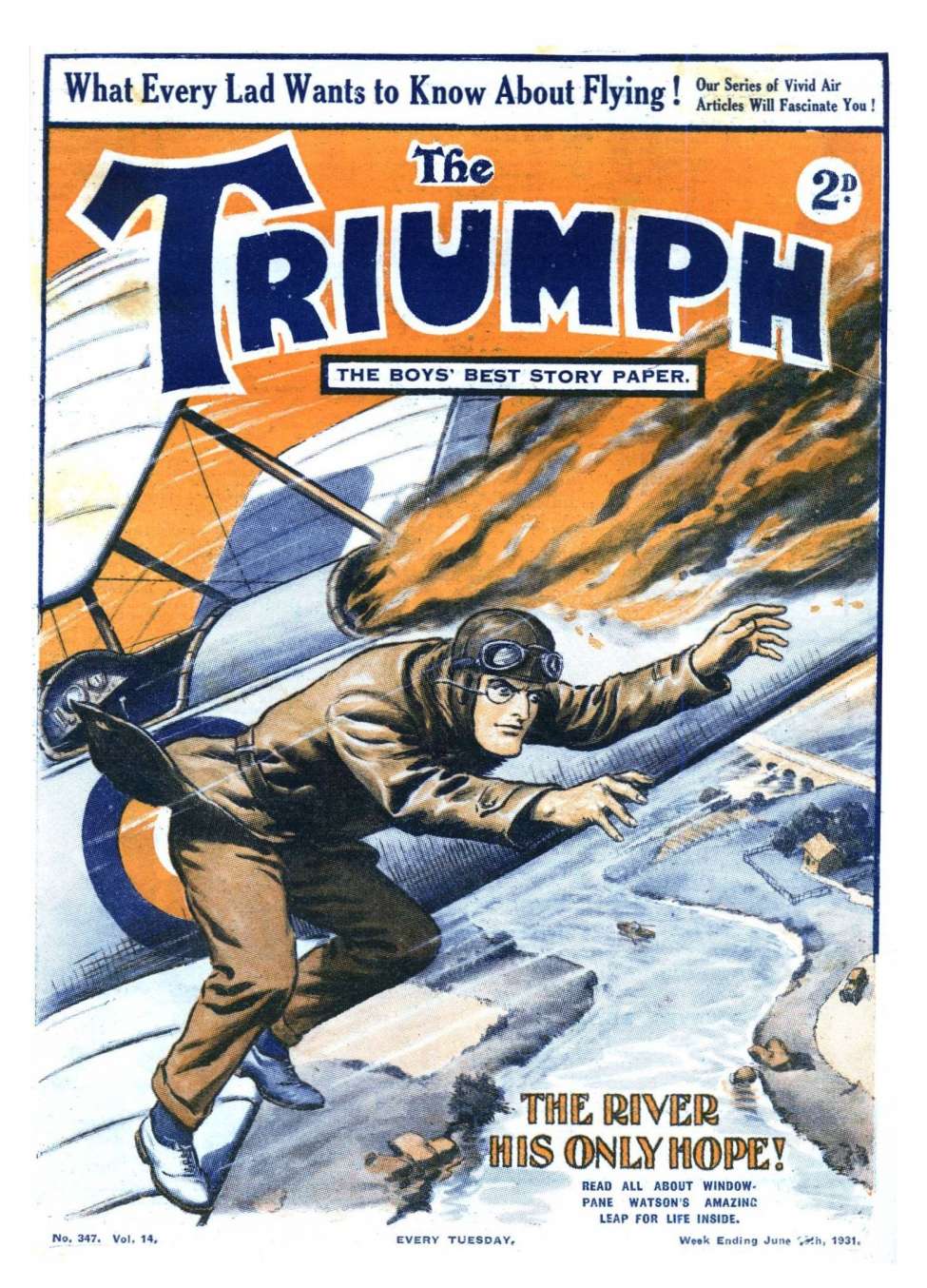Comic Book Cover For The Triumph 347