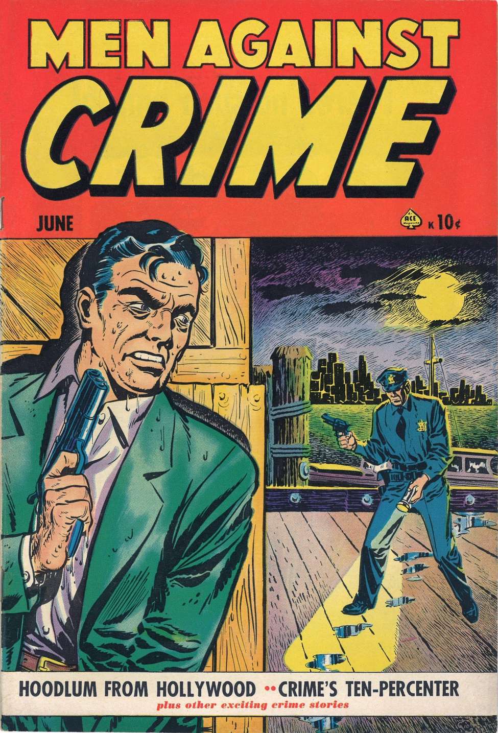 Comic Book Cover For Men Against Crime 5