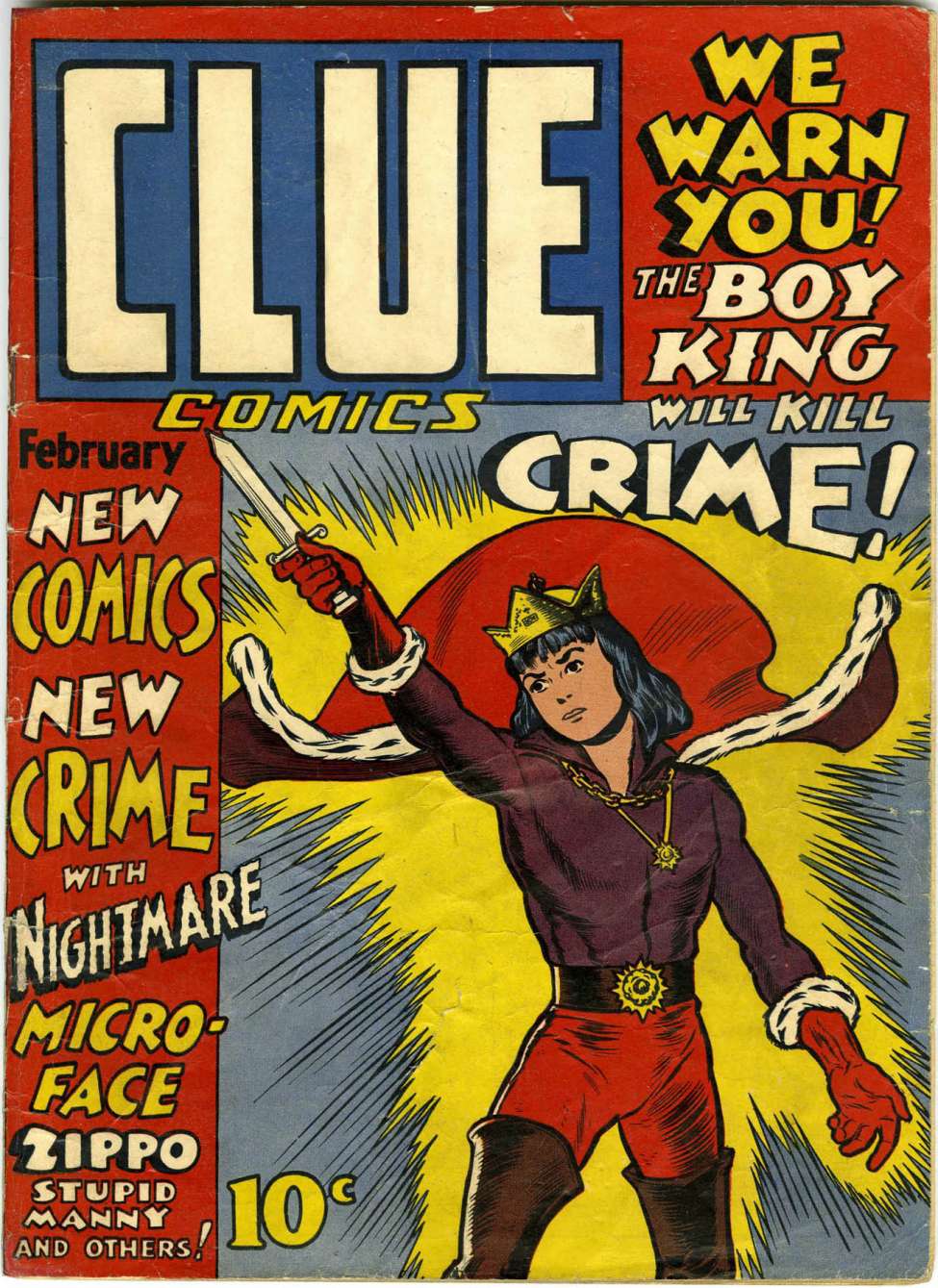 Comic Book Cover For Clue Comics 2 (paper/2fiche)