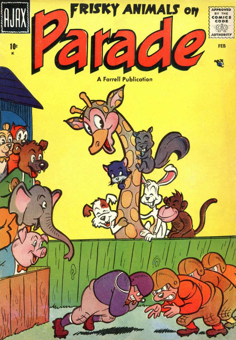 Book Cover For Frisky Animals on Parade 3