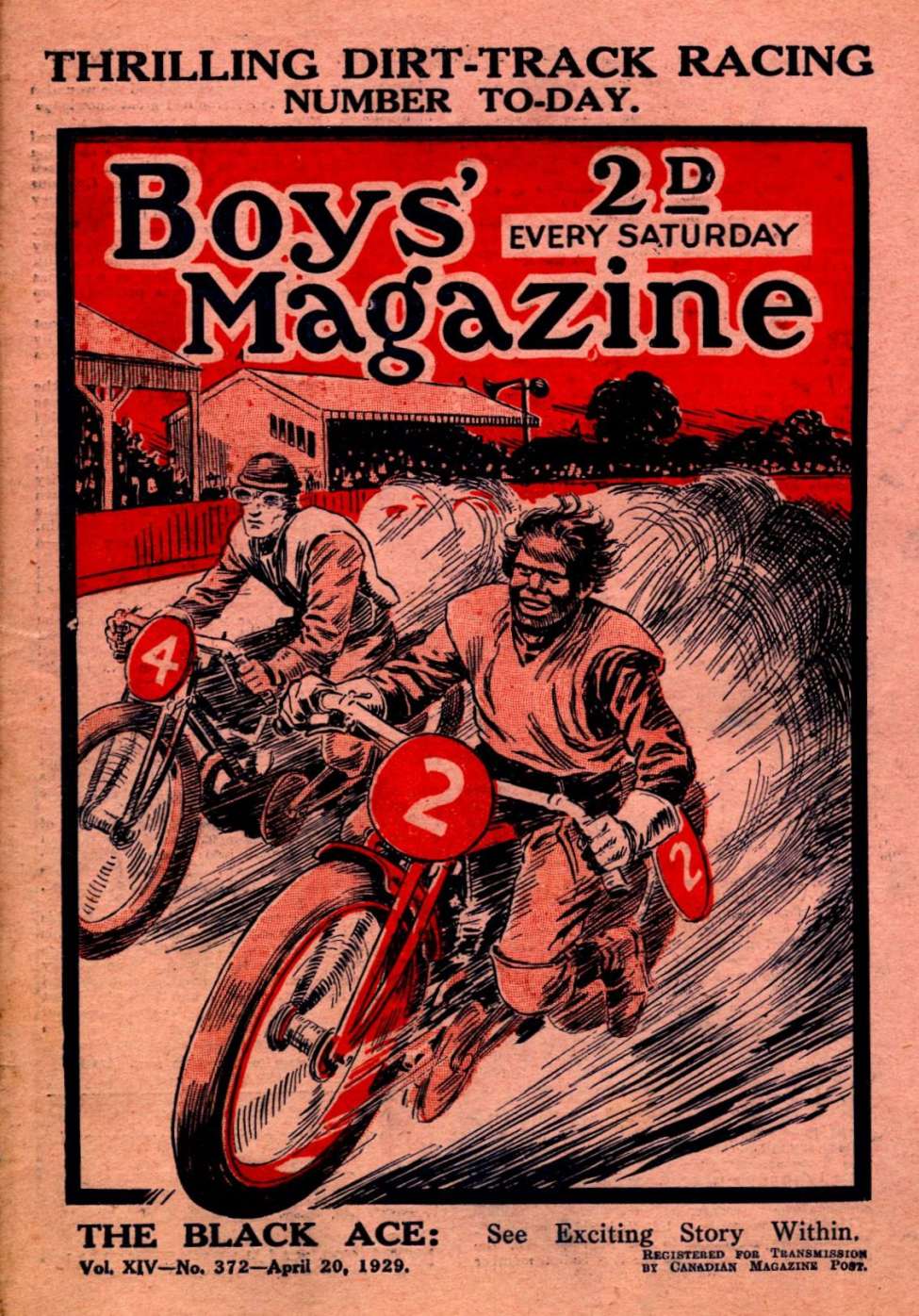 Book Cover For Boys' Magazine 372