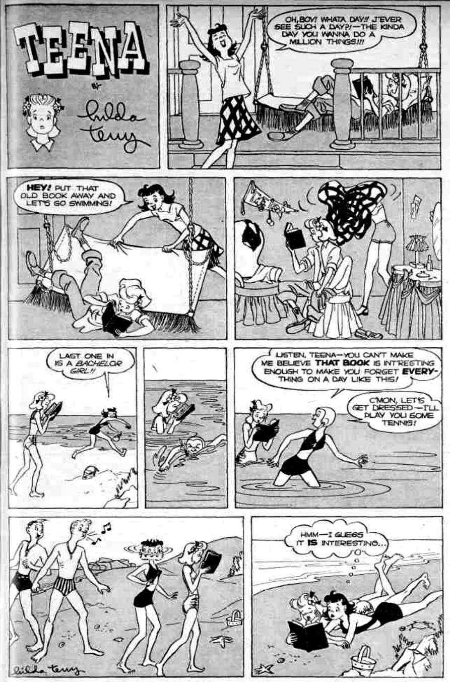 Comic Book Cover For Teena (1951)