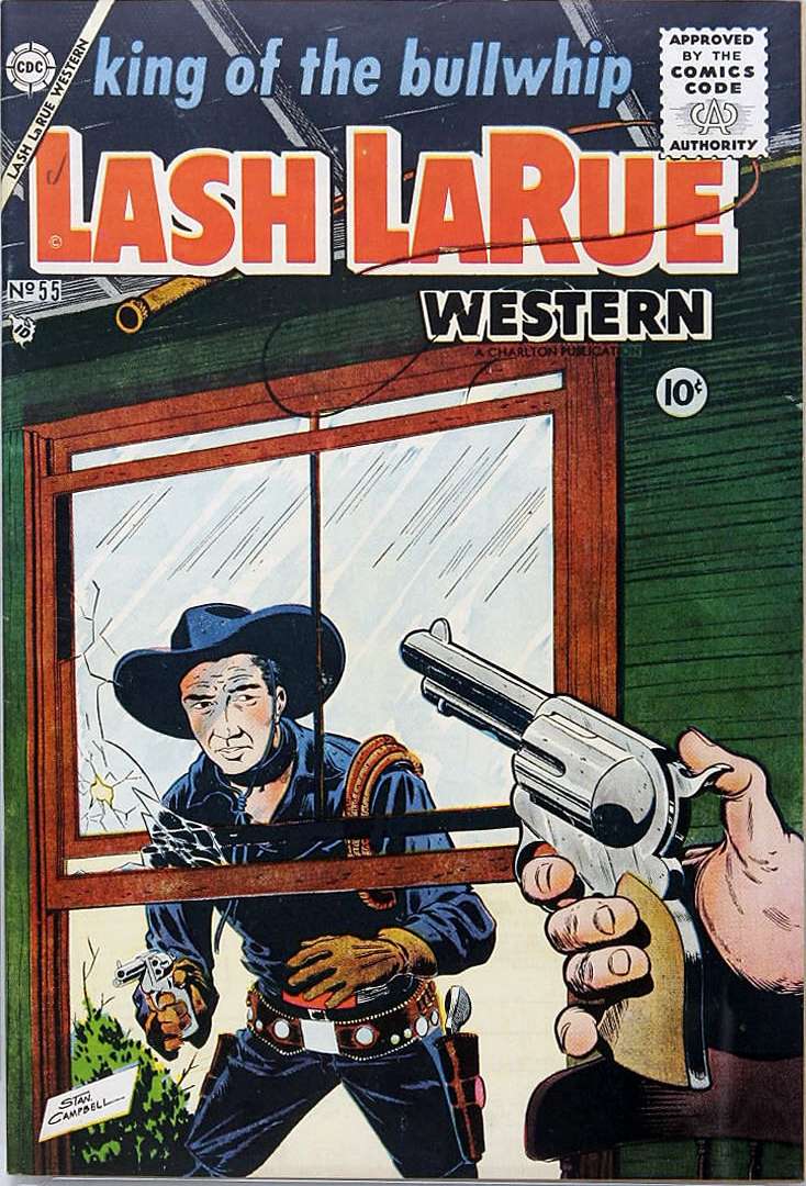 Comic Book Cover For Lash LaRue Western 55 - Version 1