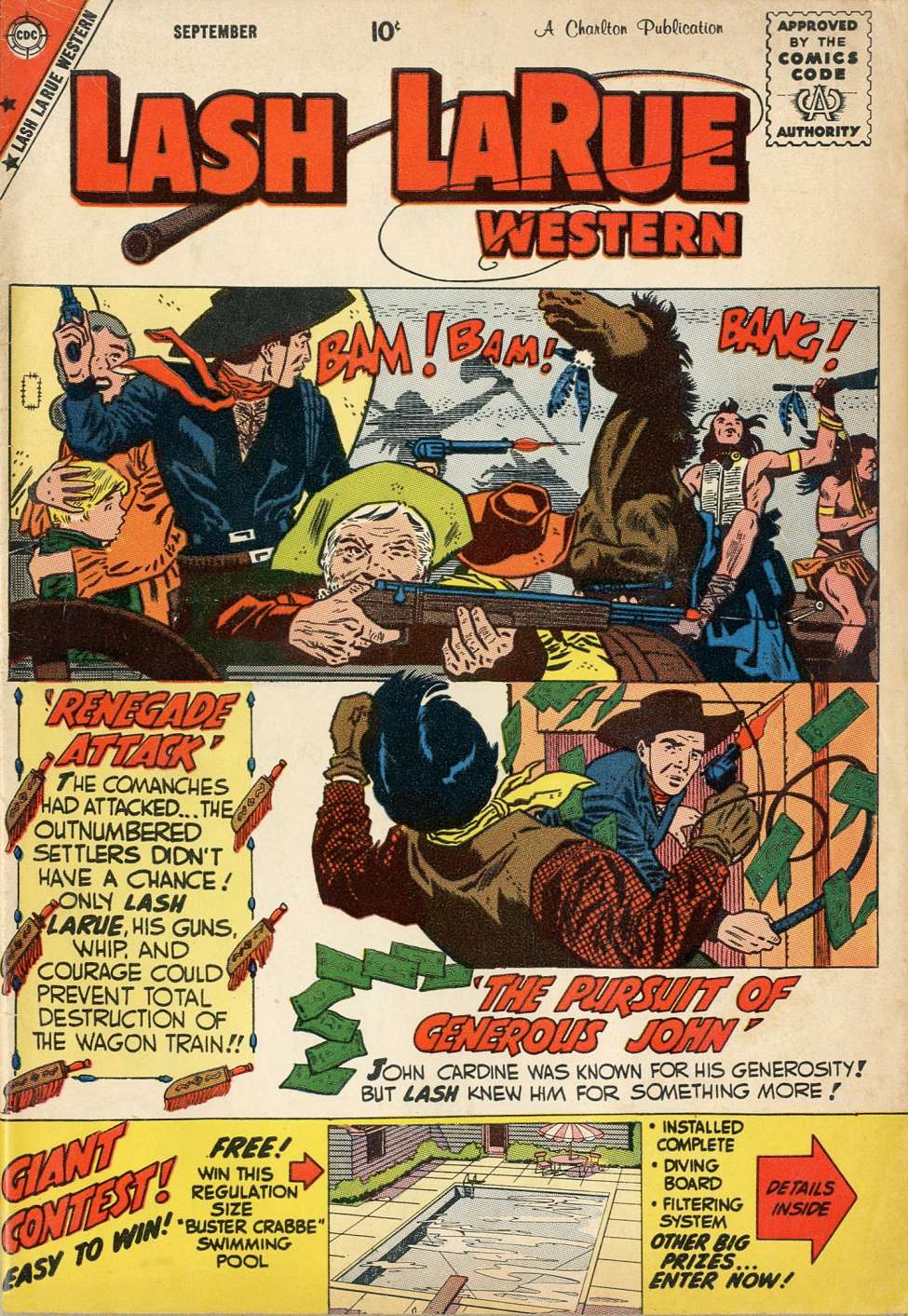 Comic Book Cover For Lash LaRue Western 74