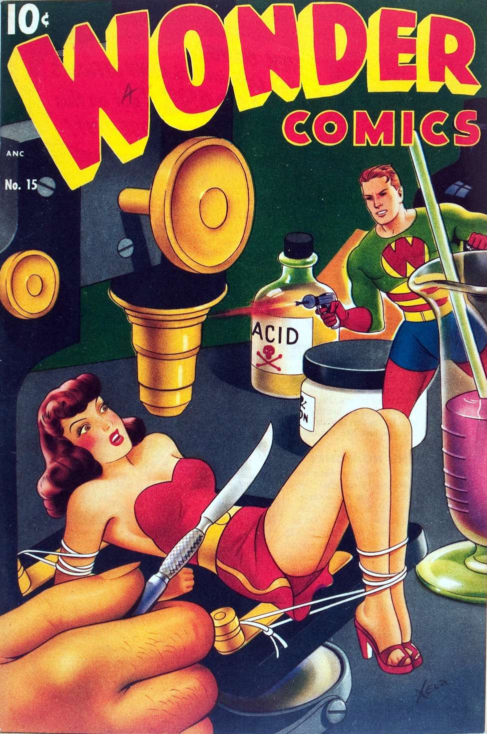 Comic Book Cover For Wonder Comics 15
