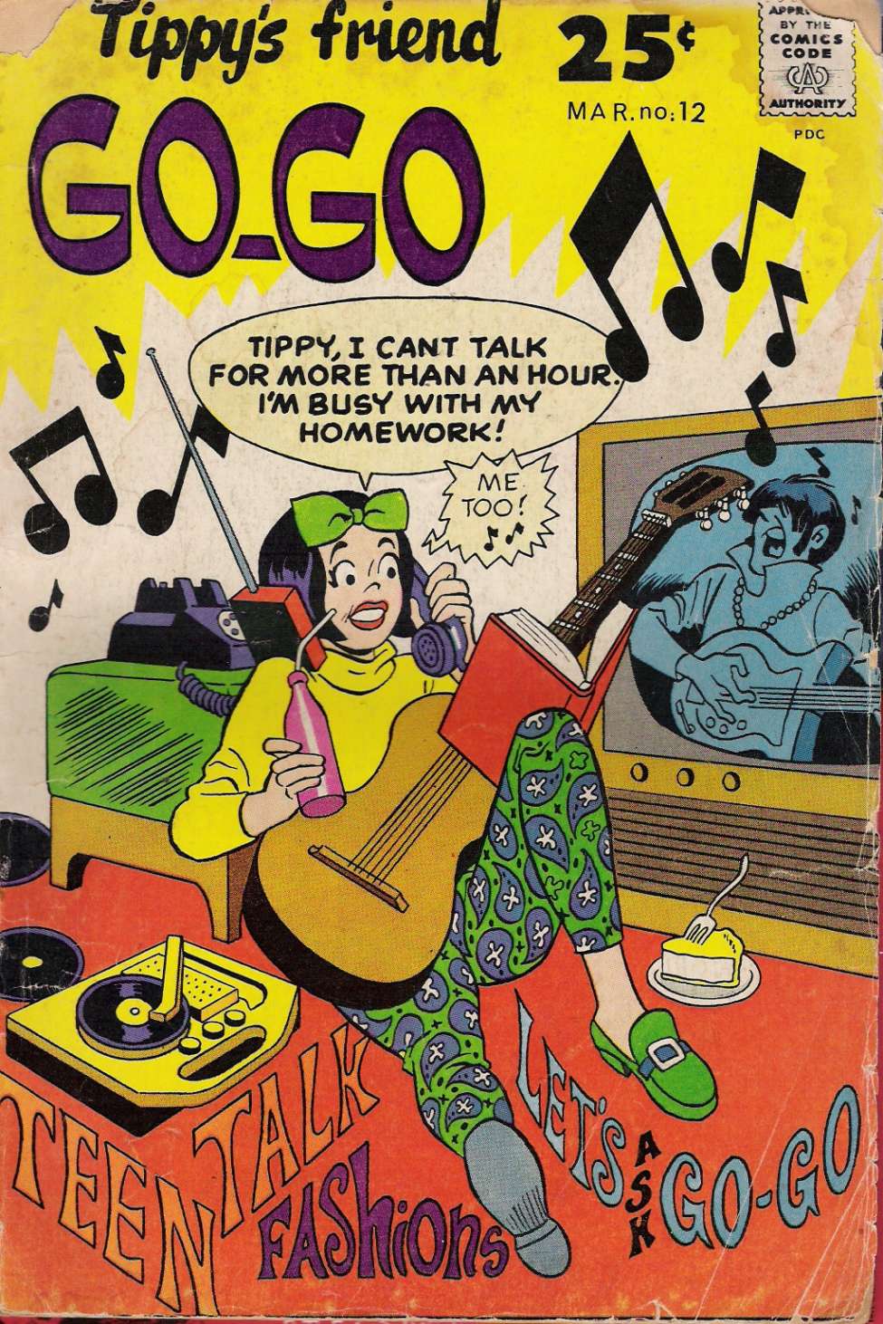 Comic Book Cover For Tippy's Friend Go-Go 12 (inc)
