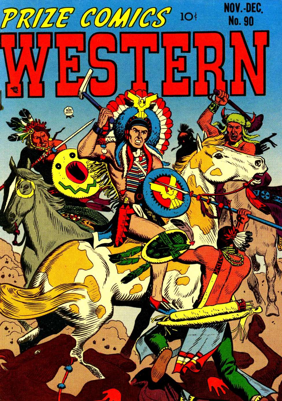 Comic Book Cover For Prize Comics Western 90