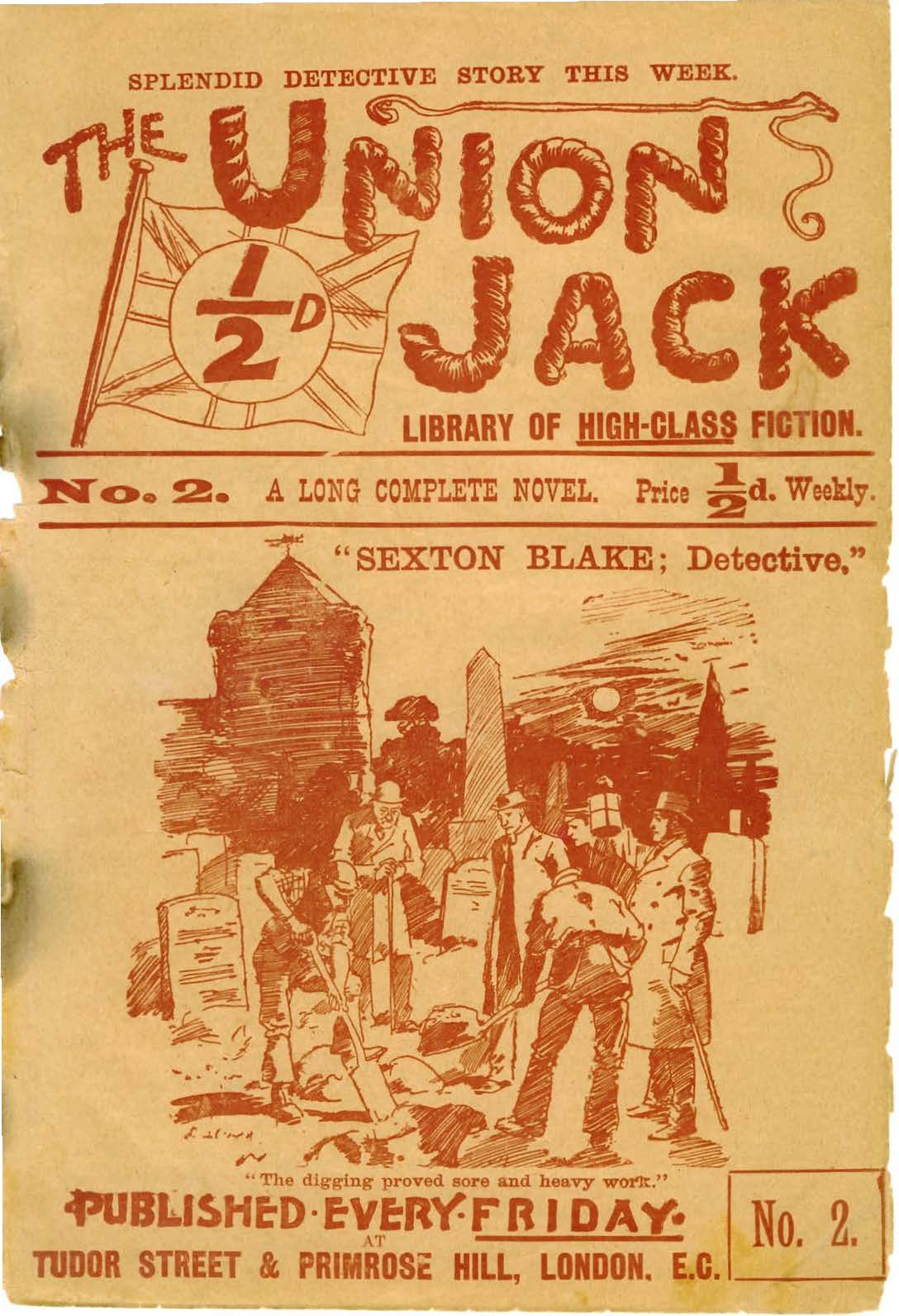 Comic Book Cover For Union Jack 2 - Sexton Blake; Detective
