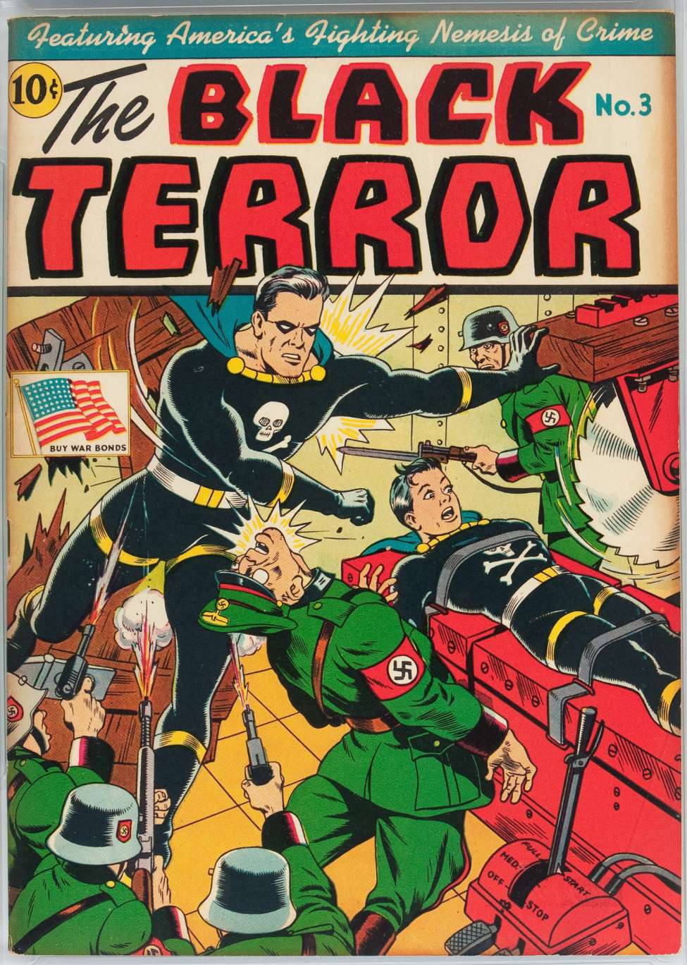Comic Book Cover For The Black Terror 3