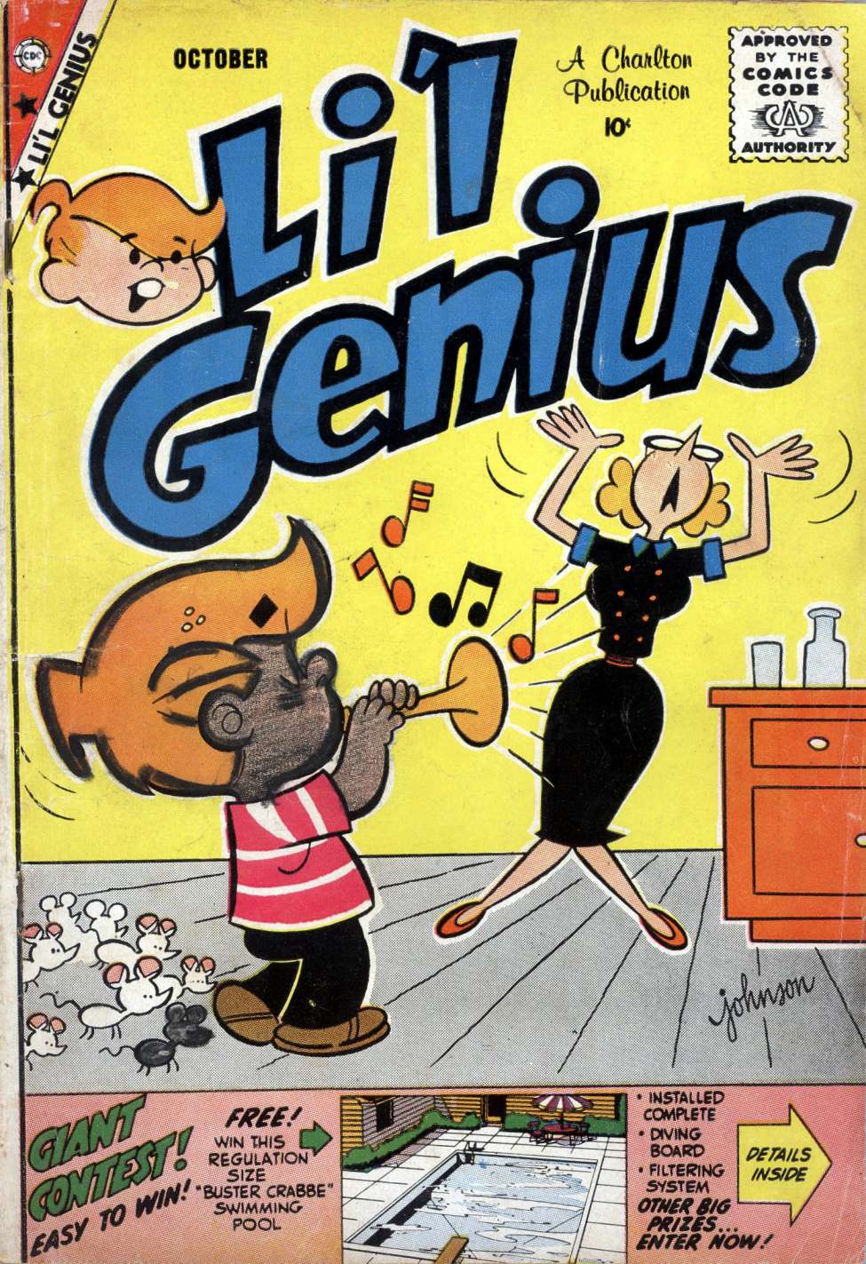 Comic Book Cover For Li'l Genius 23