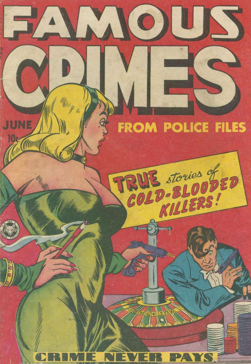 Comic Book Cover For Famous Crimes 1