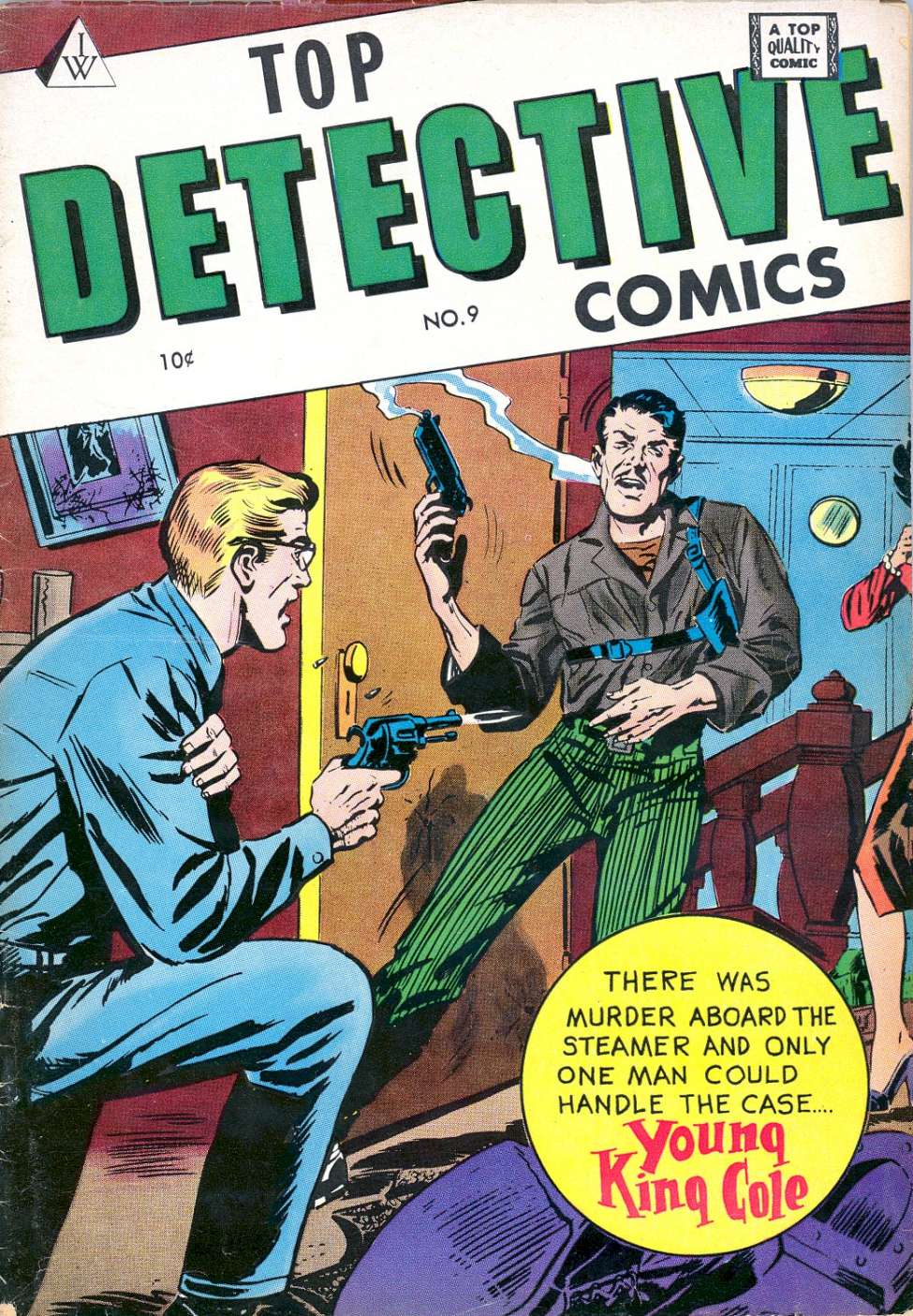 Comic Book Cover For Top Detective Comics 9