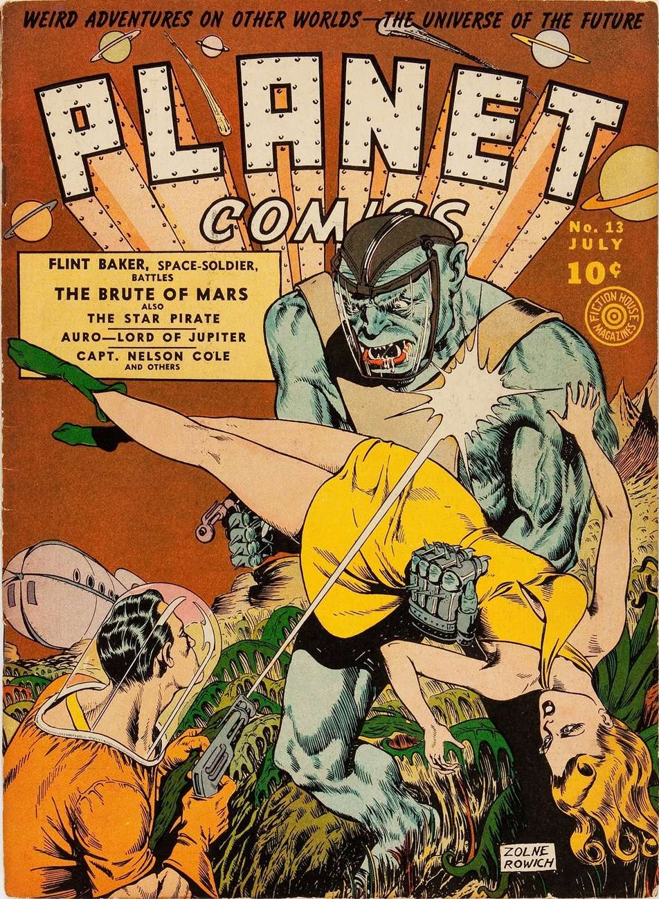 Comic Book Cover For Planet Comics 13