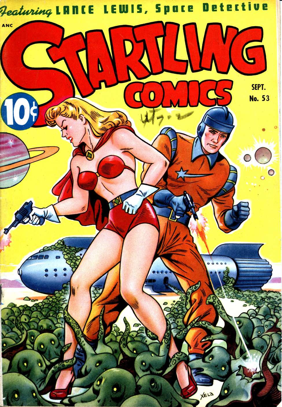 Comic Book Cover For Startling Comics 53