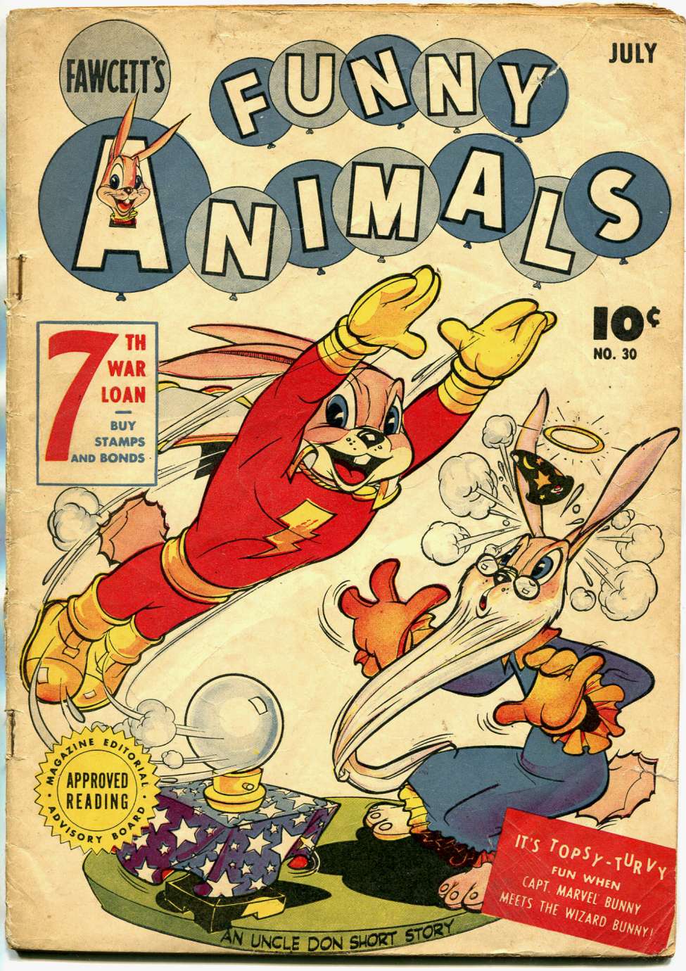 Book Cover For Fawcett's Funny Animals 30