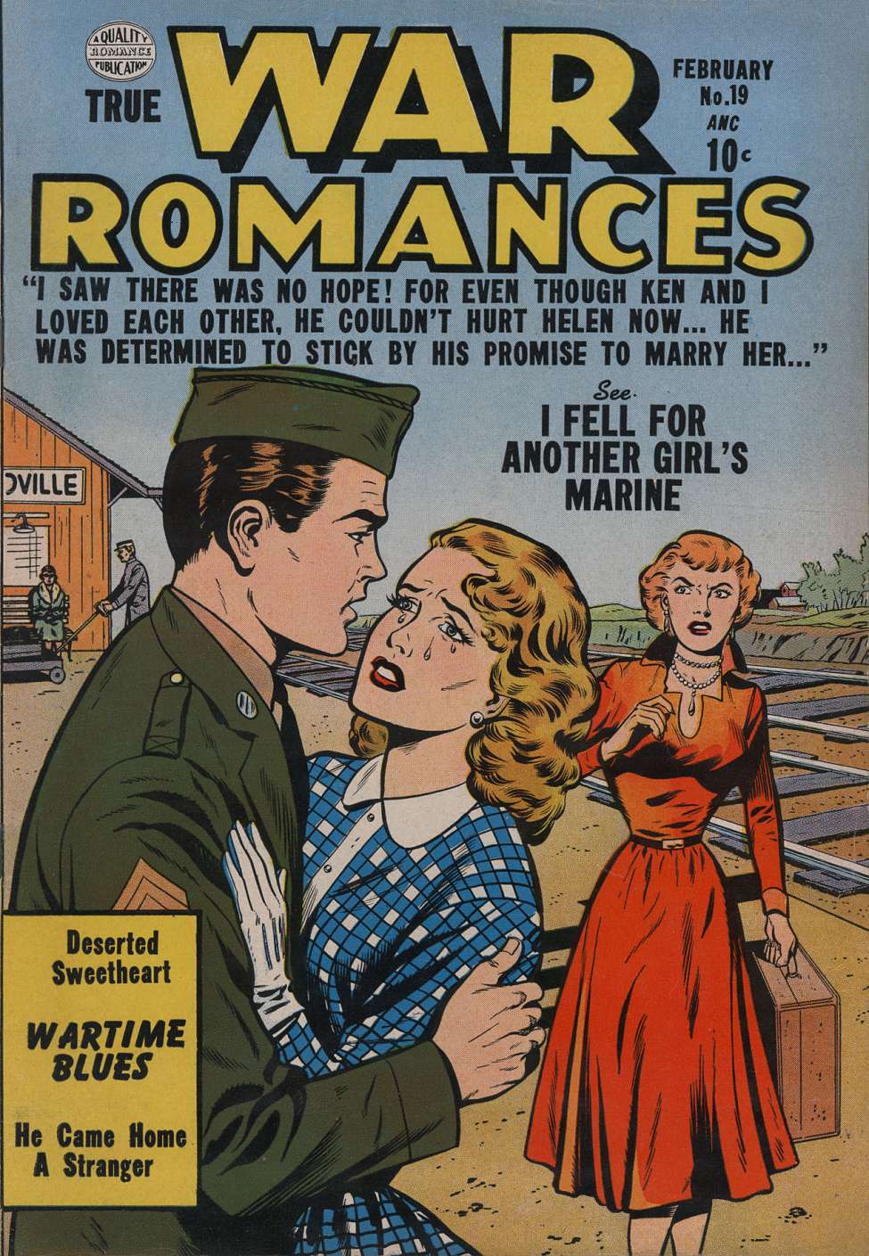 Comic Book Cover For True War Romances 19