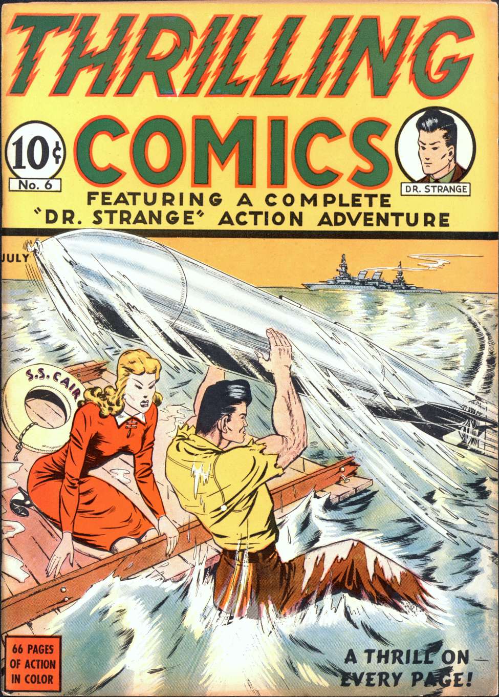 Book Cover For Thrilling Comics 6 - Version 1