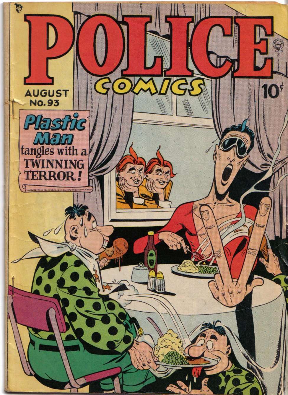 Comic Book Cover For Police Comics 93