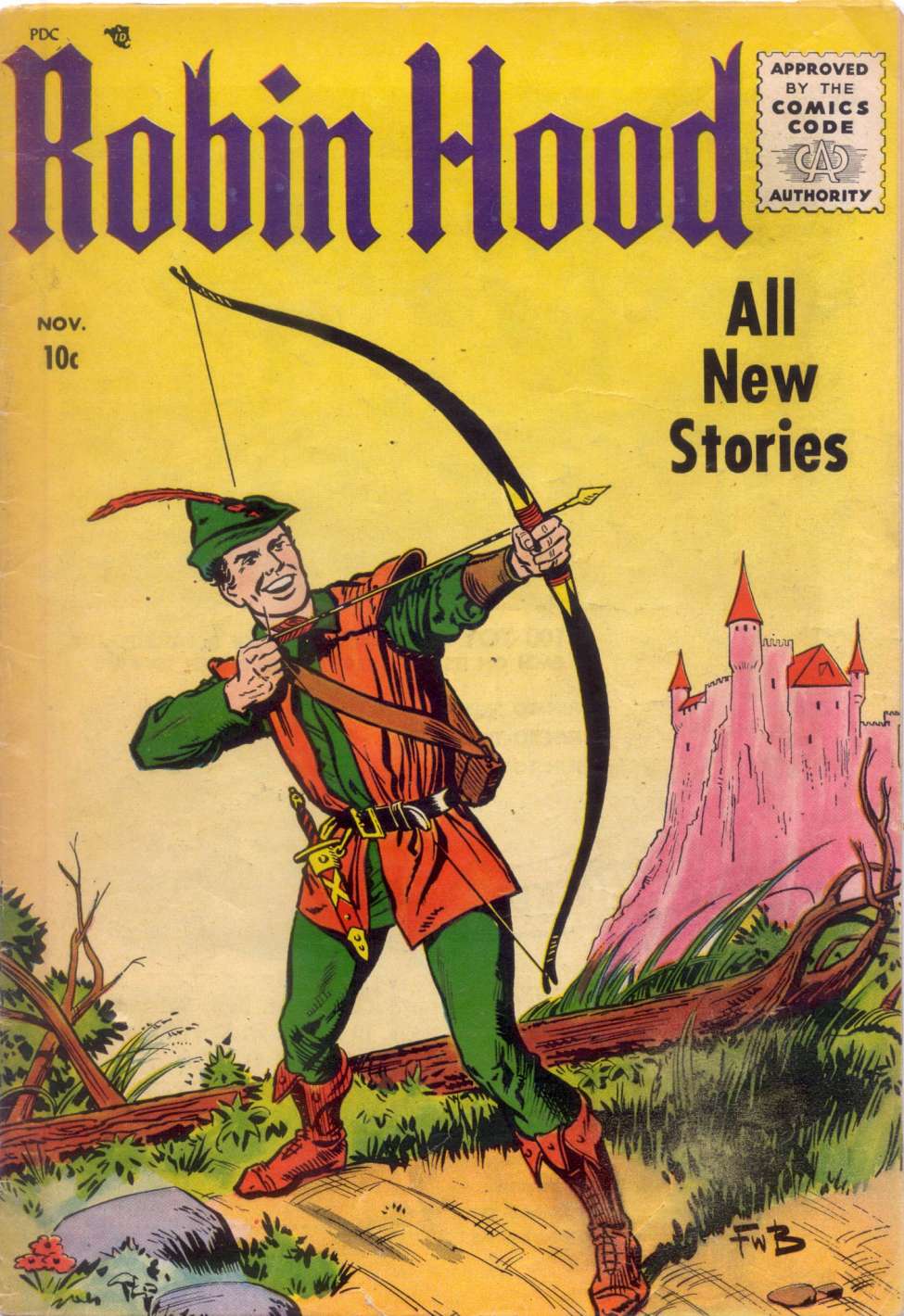 Comic Book Cover For Robin Hood 1