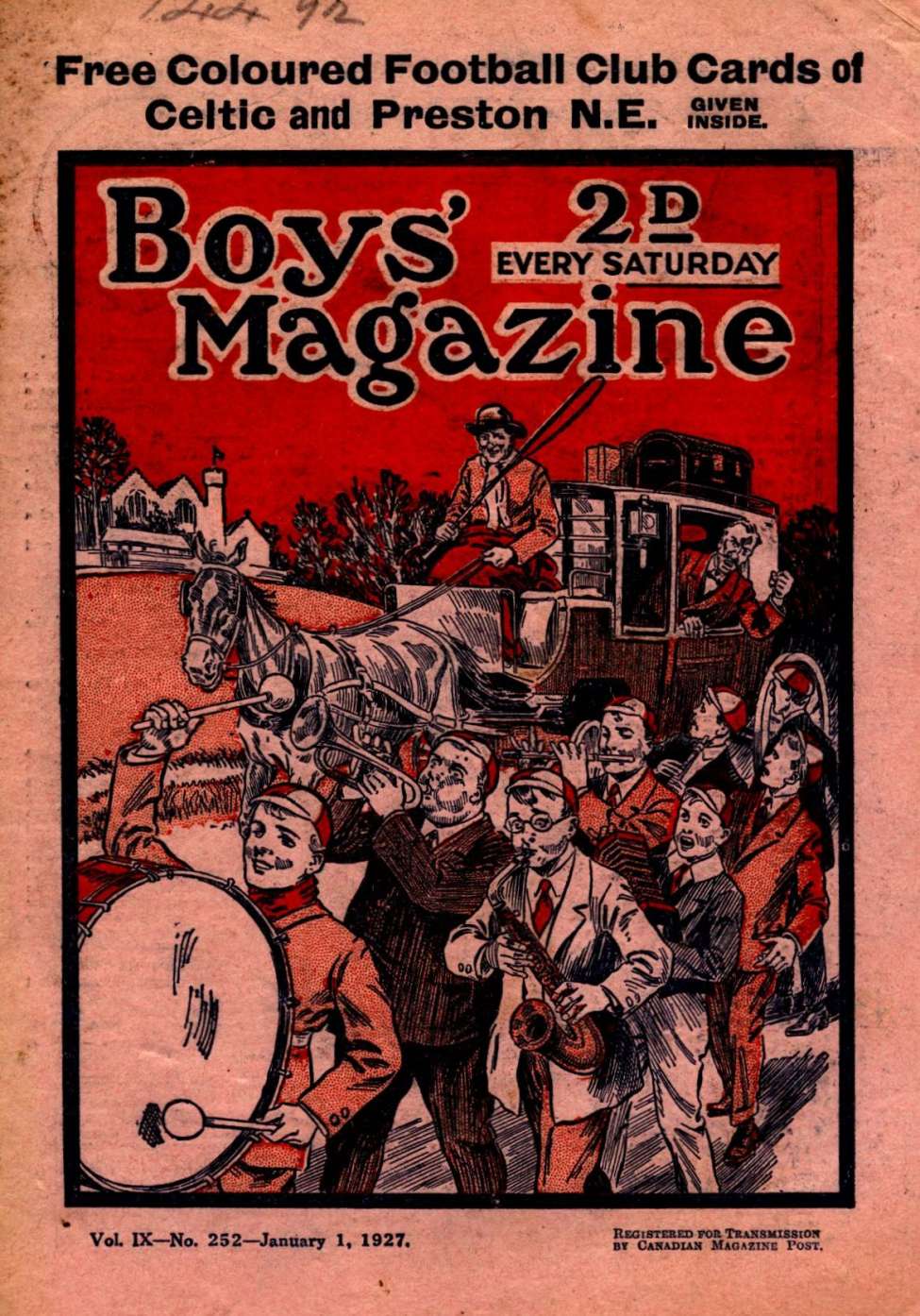 Book Cover For Boys' Magazine 252