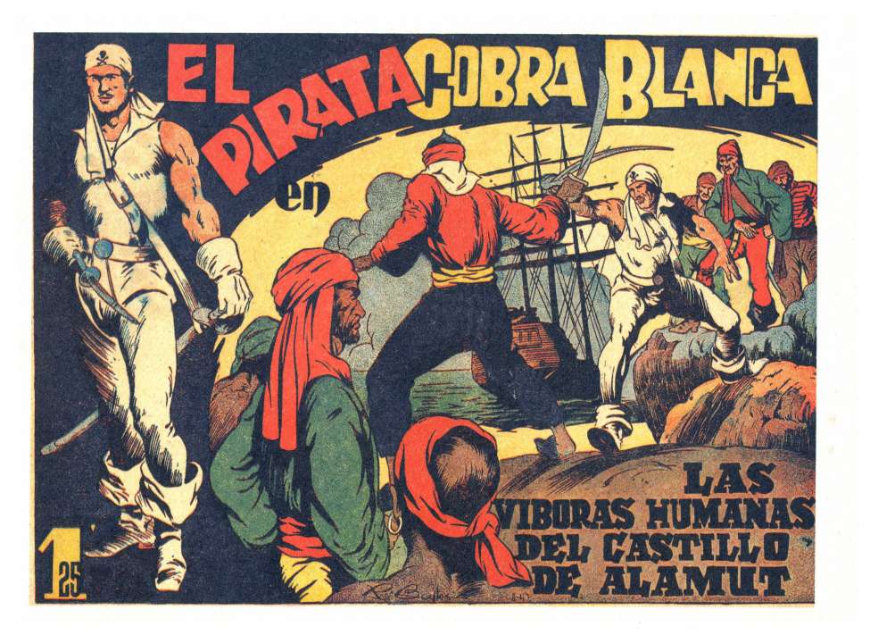 Book Cover For Pirata Cobra Blanca 1- Las Viboras Humanas del Castillo de Alamut