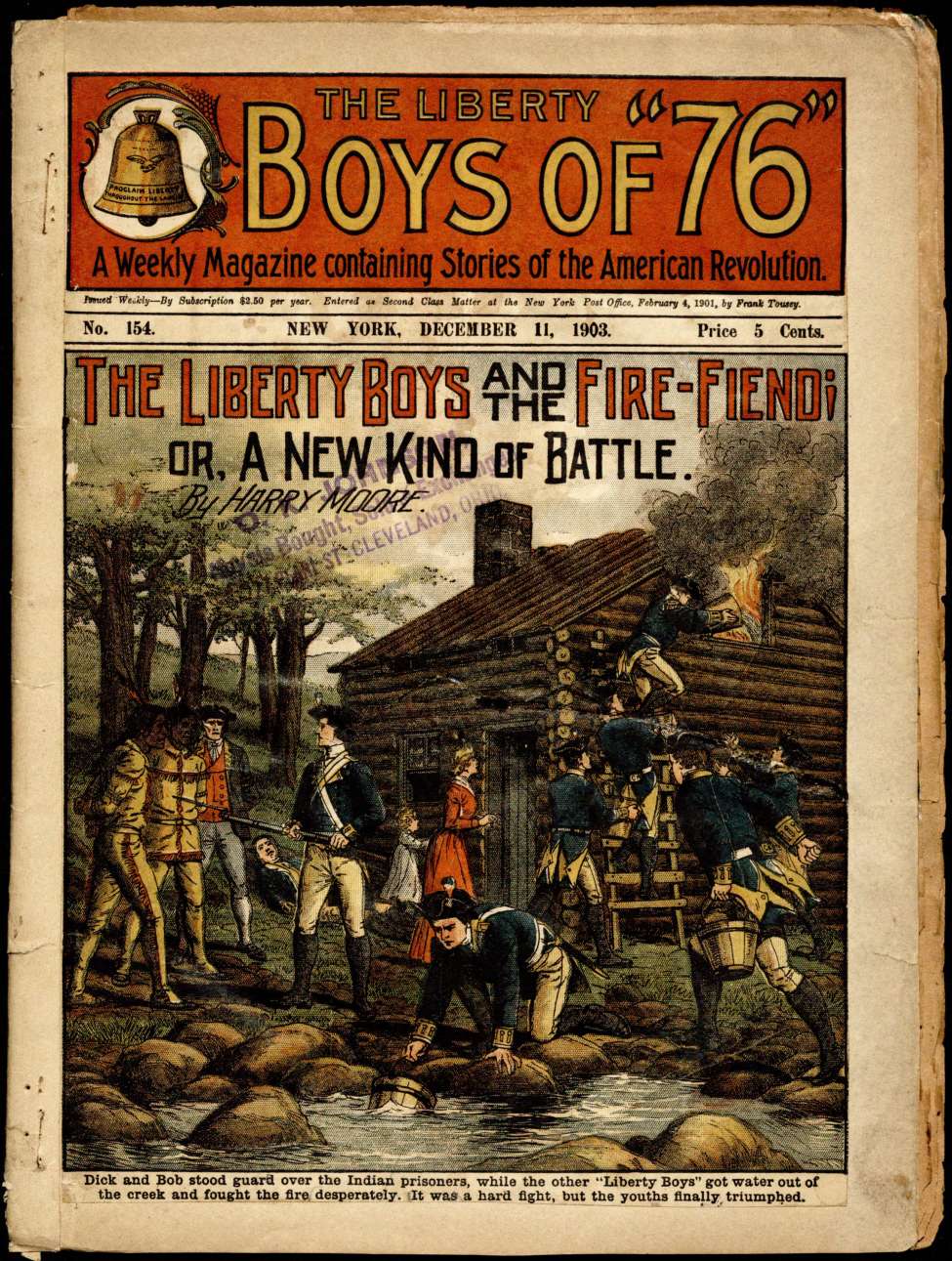 Book Cover For The Liberty Boys of 76 154 - The Liberty Boys and the Fire Fiend