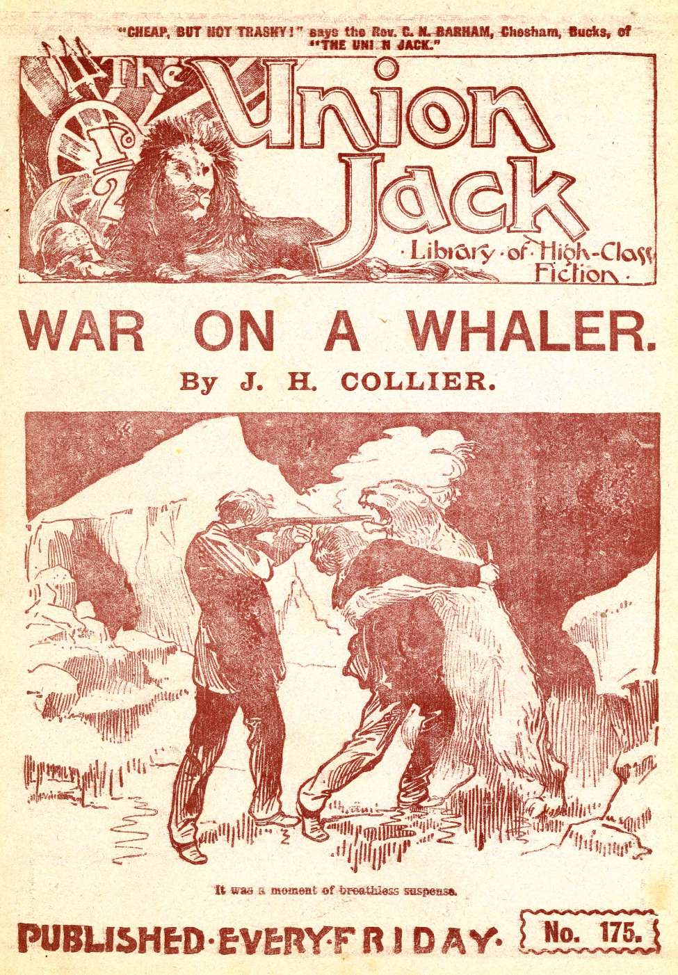 Comic Book Cover For The Union Jack 175 - War on a Whaler