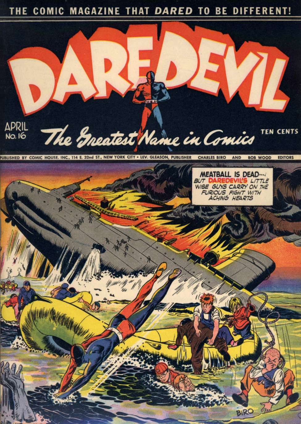 Comic Book Cover For Daredevil Comics 16 - Version 1