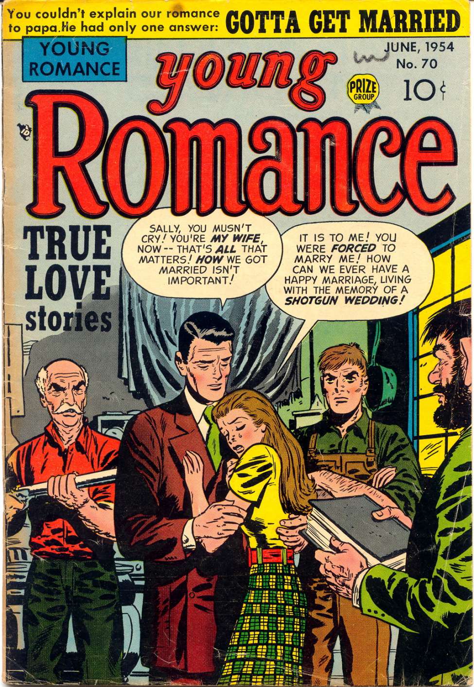 Comic Book Cover For Young Romance 70