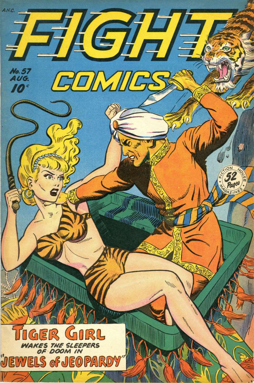 Comic Book Cover For Fight Comics 57 - Version 1
