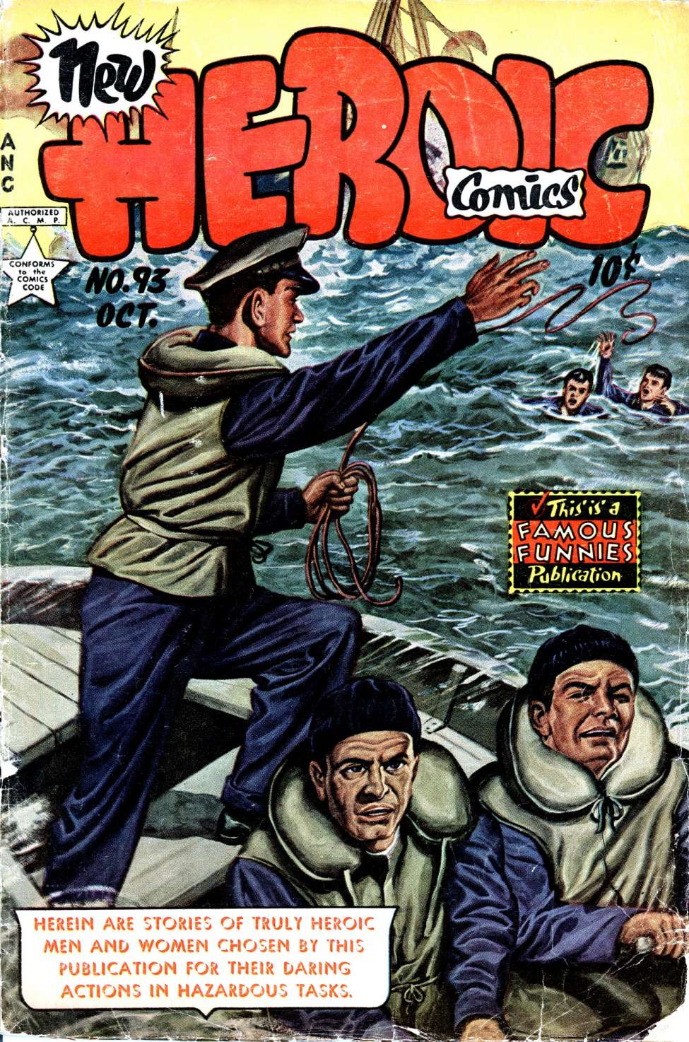 Comic Book Cover For New Heroic Comics 93 - Version 2